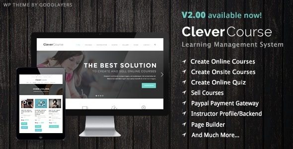 Clever Course v2.4.0 教育/学习管理系统wordpress主题下载