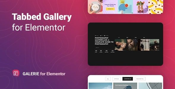 Tabbed Gallery for Elementor v1.0.8 Galerie Elementor 的标签式图库wordpress插件下载