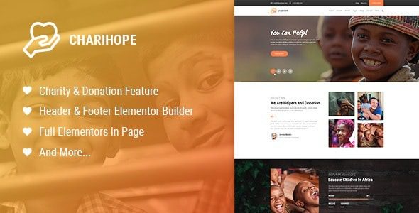 Charihope v1.2.4 慈善和捐赠 WordPress 主题下载