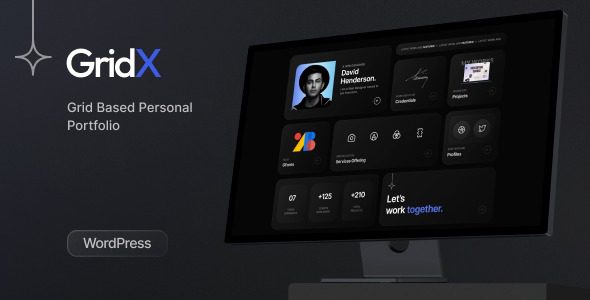 Gridx v4.3.1 个人作品集 WordPress主题下载