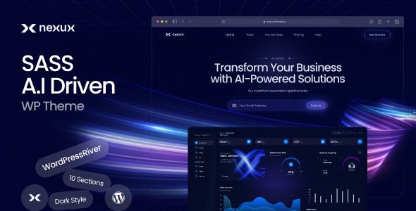 Nexux v1.0.3 SaaS 着陆页 WordPress 主题下载