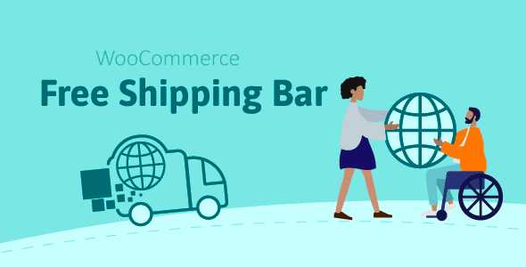 WooCommerce Free Shipping Bar Premium v1.3.1 免运费插件下载