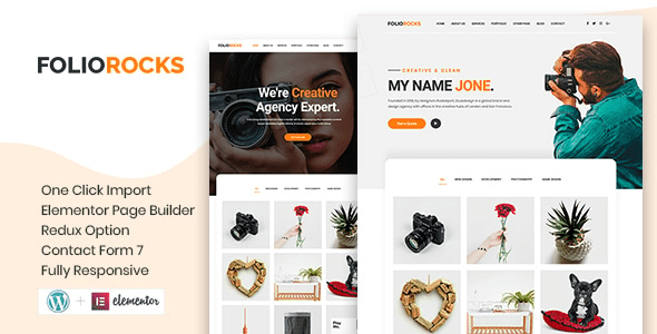 Foliorocks v1.0.0 极简作品集 WordPress 主题下载