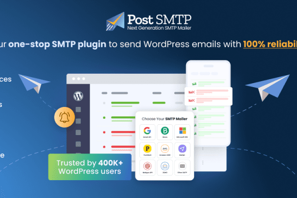Post SMTP v3.9.5 包含日志、警报、SMTP备份和移动应用的完整SMTP解决方案wordpress插件下载