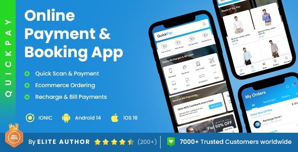 QuickPay v5.1 2 个应用模板 | 在线账单支付应用 | 充值应用 | 预订应用 | 钱包应用PHP源码下载