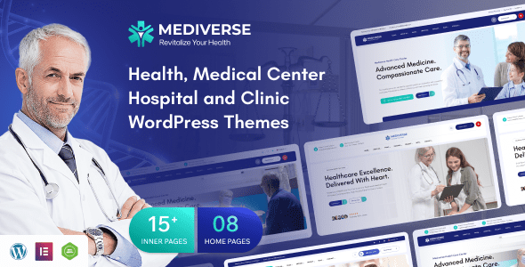 Mediverse v1.0.1 – 健康医疗诊所 WordPress 主题下载
