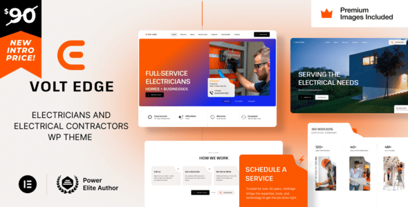 VoltEdge v5.0 – 电工电气承包商 WordPress 主题下载