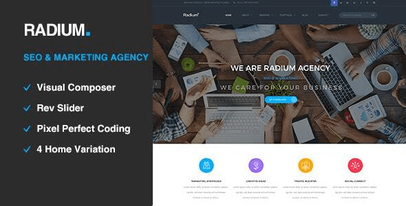 Radium v2.6 SEO/数字营销机构 WordPress 主题下载