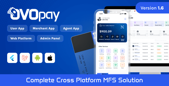 OvoPay v1.6 – 完整的跨平台移动支付解决方案app源码下载