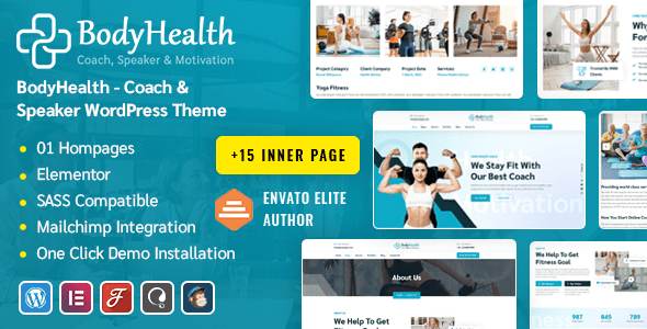 BodyHealth v1.2 – 健身与锻炼 WordPress 主题下载