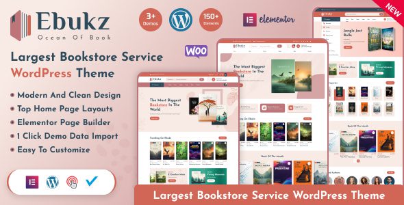 Ebukz v1.0.0 – 电子书和电子阅读商店 WordPress 主题下载