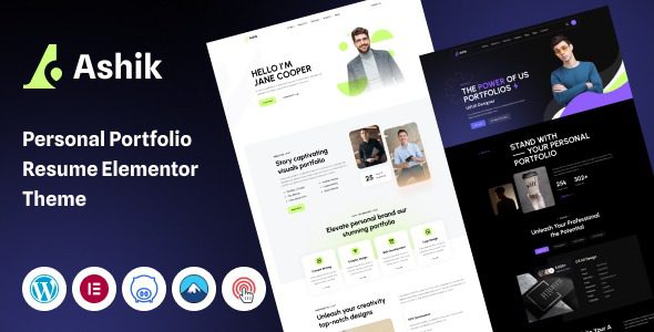 Ashik v1.0 个人作品集 WordPress 主题下载