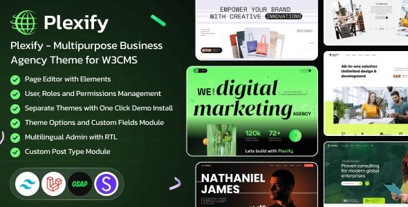 Plexify v1.4 – 适用于 W3CMS 的多功能商业机构PHP源码下载