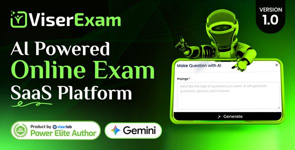 ViserExam v1.0 – 人工智能驱动的在线考试SaaS平台PHP源码下载