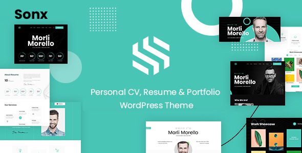 Sonx v1.0.0 – 个人简历和作品集 WordPress 主题下载