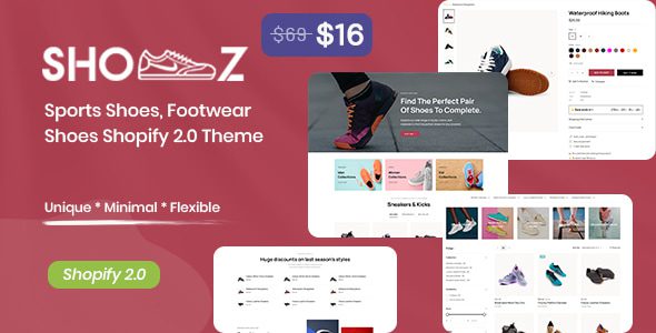 Shooz v1.0 – 运动鞋、休闲鞋 Shopify 2.0 主题下载