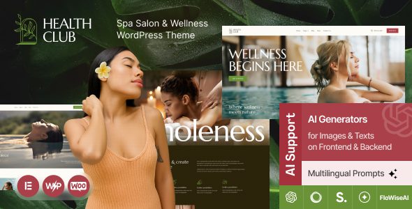 Health Club v1.0 – 水疗沙龙和健康中心 WordPress 主题下载