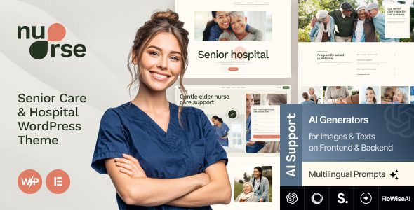 Nurse v1.0 – 高级护理和医院 WordPress 主题下载