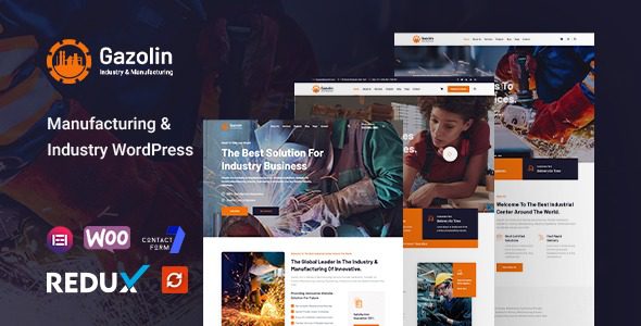 Gazolin v1.0.3 工业和工厂WordPress主题下载