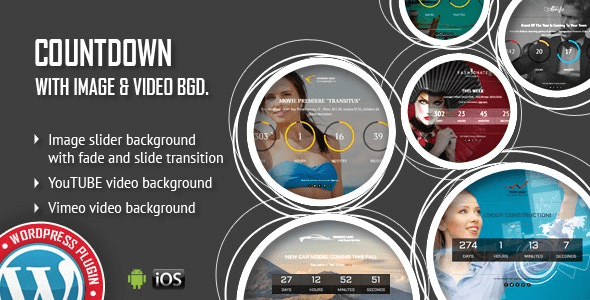CountDown With Image or Video Background v1.6 带图片或视频背景的倒计时wordpress插件下载