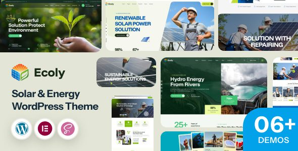 Ecoly v1.0.1 – 太阳能生态与环境WordPress主题下载