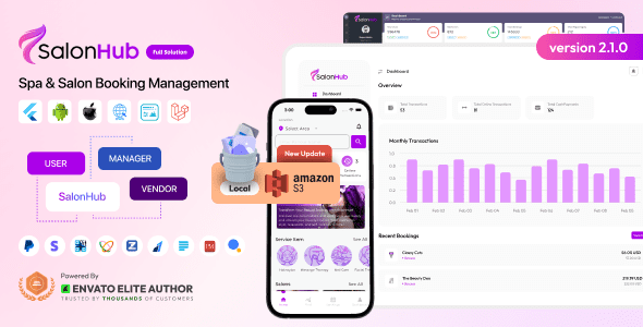 SalonHub v2.0 – 美容美发沙龙预订管理完整解决方案PHP源码下载
