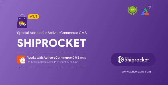 Shiprocket v1.1 – Active eCommerce Add-on 源码下载