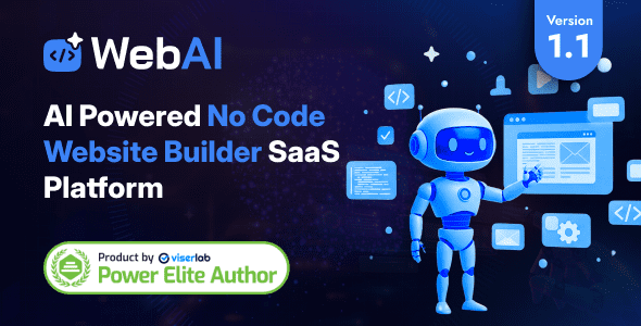WebAI v1.1 – 人工智能驱动的无代码网站构建SaaS平台PHP源码下载