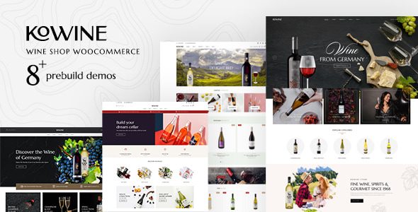 Kowine v1.3.2 – 葡萄酒商店 WordPress 主题下载