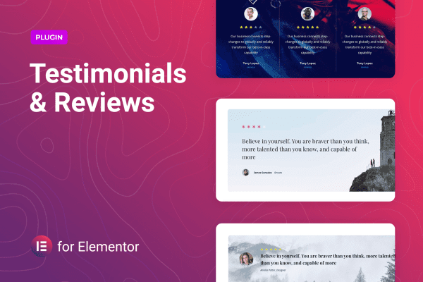 Testimonials and Reviews for Elementor v1.0.7 添加客户评价模块插件下载