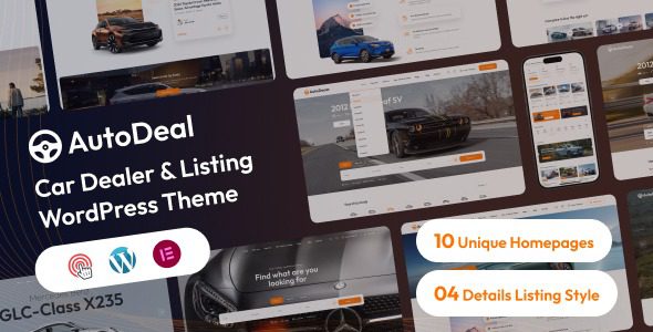 AutoDeal v1.0.3 汽车经销商及列表 WordPress 主题下载