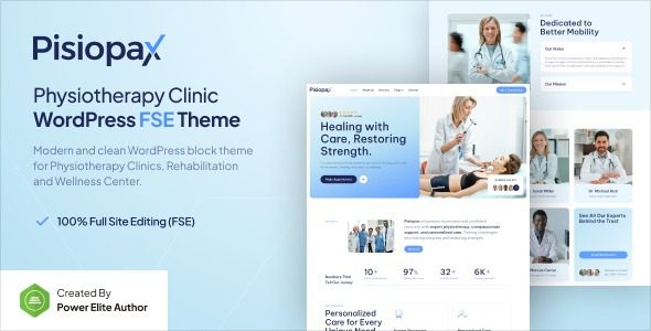 Pisiopax v1.0.0 理疗诊所 WordPress 主题下载