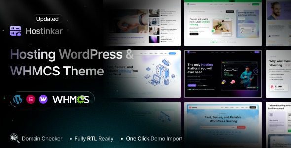Hostinkar v1.0.3 WordPress 和 WHMCS 主题下载