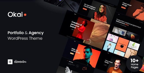 Okai v1.1.0 创意作品集及代理机构 WordPress 主题下载