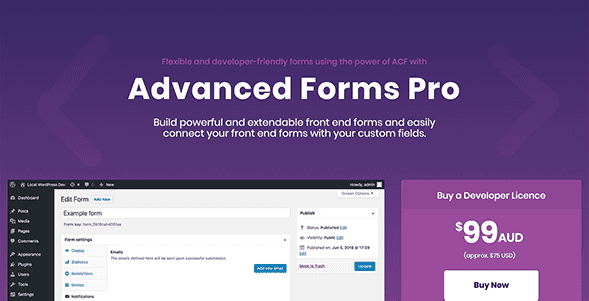 Advanced Forms Pro for ACF v1.9.3.8 wordpress插件下载