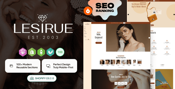 Lesirue v2.0.0 – 珠宝及配饰 Shopify 主题下载