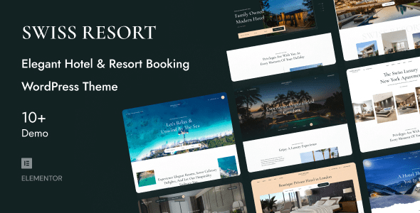 SwissResort v1.0.8 度假村与酒店预订 WordPress 主题下载