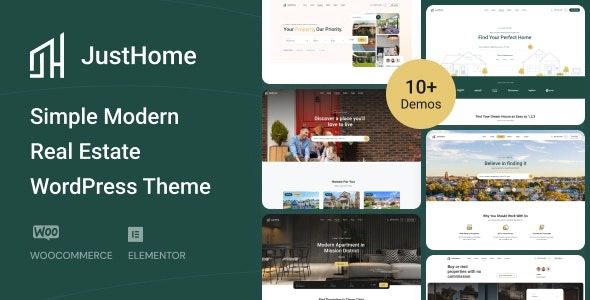 Justhome v1.0.20 房地产 WordPress 主题下载