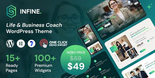 Infine v1.0.6 生活与商业教练 WordPress 主题下载