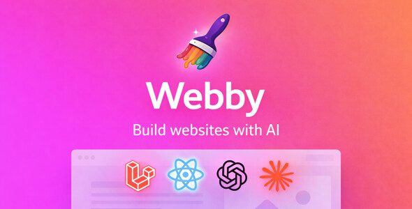 Webby v1.0.6 —— AI 驱动的无代码网站构建 SaaS 平台源码下载