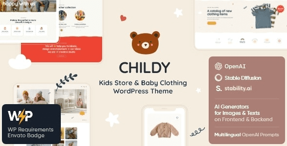 Childy v1.15.0 儿童用品店与婴儿服装 WordPress 主题下载