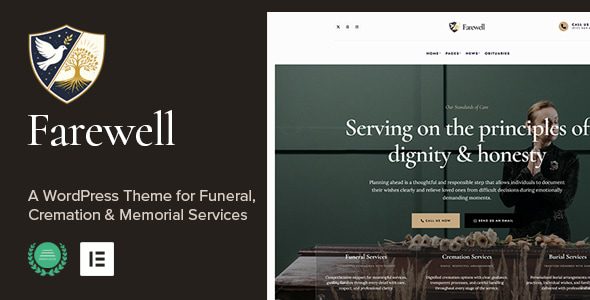 Farewell v1.0 —— 丧葬与纪念服务 WordPress 主题下载