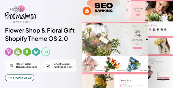 Boomamoo v2.1.0 – 花店及花卉礼品 Shopify 主题下载