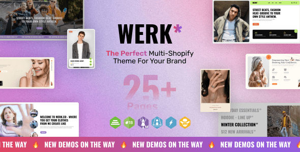 Werk – Clothing Shopify Theme OS 2.0 服装 Shopify 主题下载
