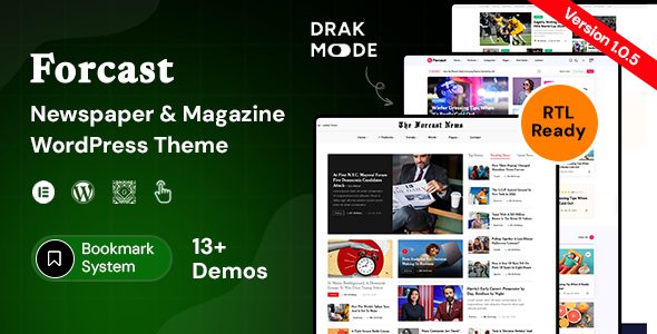 Forcast v1.0.5 – 报刊杂志wordpress主题下载