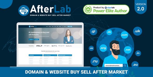 AfterLab v2.1 域名及买卖交易平台网站PHP源码下载