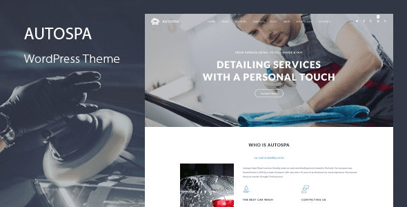 Auto Spa v3.8 洗车 WordPress 主题下载