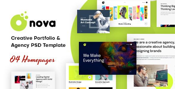 Onovo v1.6.1 创意作品集代理机构 WordPress 主题下载