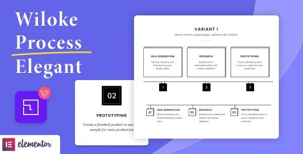 Wiloke Process Elegant for Elementor v1.0.20  elementor流程模板设计插件下载