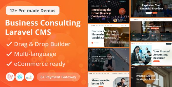 Bione v3.1 – 商业咨询 Laravel CMS —— 搭载实时页面构建器PHP源码下载